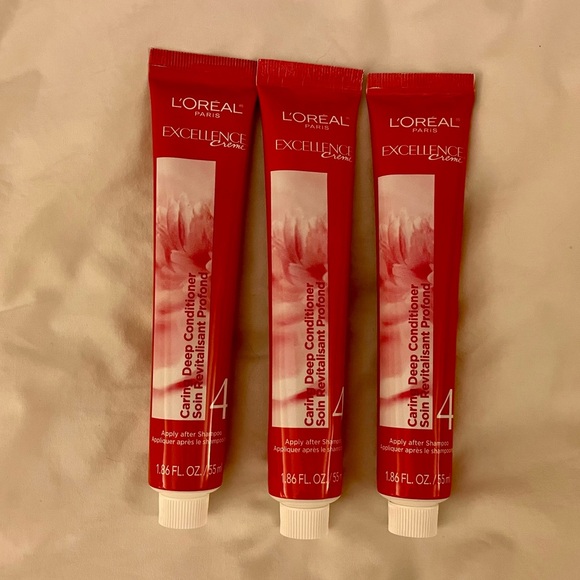 Loreal Excellence Crème Caring Deep Conditioner Lot of 3 - Picture 1 of 2